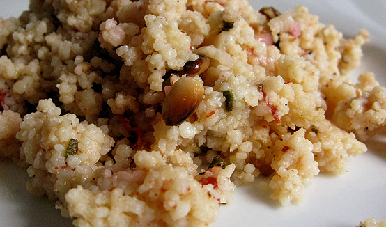 Pine Nut Tomato Cous Cous by HonestFare.com Pine Nut Tomato Cous Cous by HonestFare.com