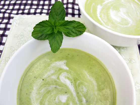 Minty White Bean & Pea Soup, Honest Fare by Gabrielle Arnold