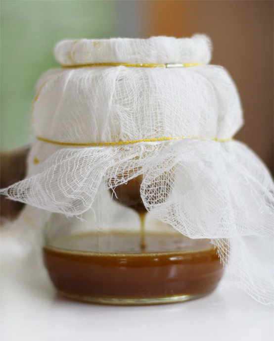 honey-drain-cheesecloth-honestfare