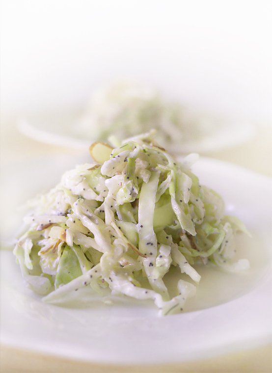 Yogurt & Poppy Seed Slaw, Honest Fare by Gabrielle Arnold