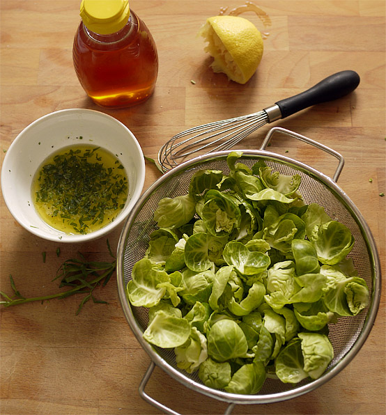 brussels salad tarragon dressing honestfare.com