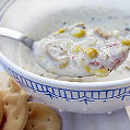 Clam & Corn Chowder, Honest Fare by Gabrielle Arnold
