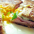 Egg in a hole Sandwich, Honest Fare by Gabrielle Arnold