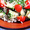 A complete meal: Quinoa Salad, Honest Fare by Gabrielle Arnold